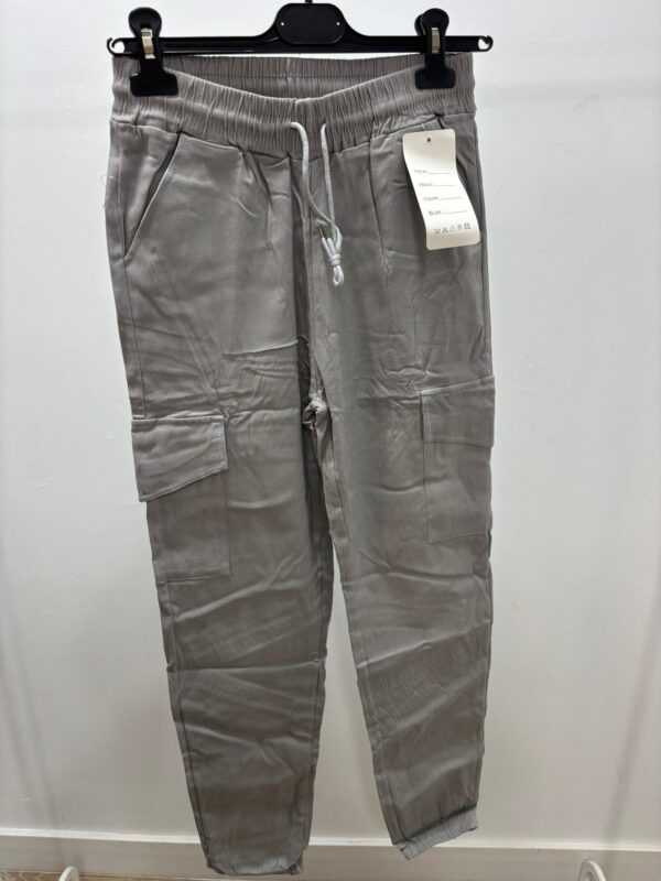 pantalon cargo gris