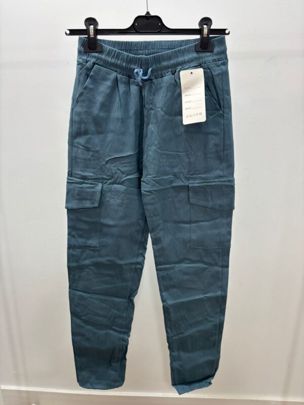 pantalon cargo azul