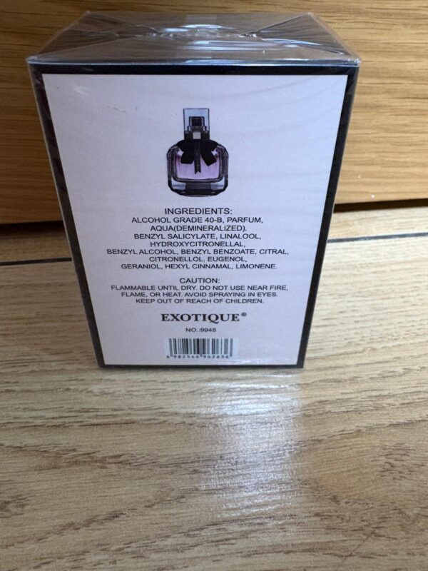 perfume exotique ( mon paris) 2 pcs de 60 ml.